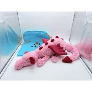 Authentic Jellycat Heart Dragon Valentine’s Limited Edition NWT With Dust Bag